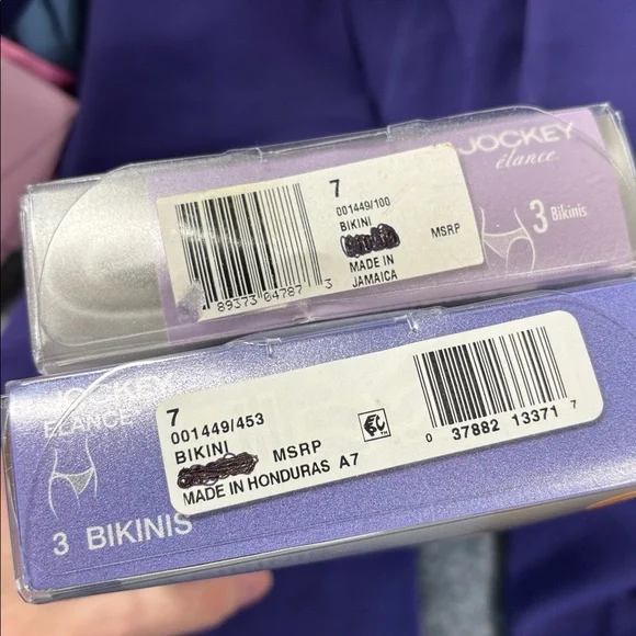 Jockey 2  3-Pack Bikini Briefs in Yellow, Blue & White Polka Dot elance undies - Picture 4 of 9